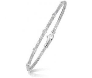 Diamond Accent Station Bracelet