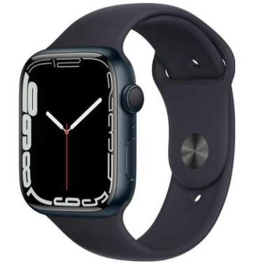 Apple Watch Series 7 (GPS) 45mm Midnight Aluminum Case with Midnight Sport Band - Midnight