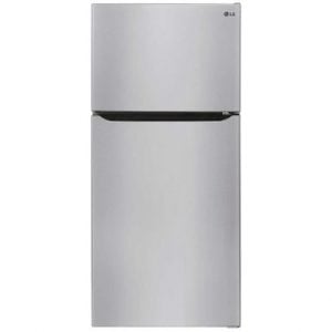 LG - 23.8 Cu Ft Top Mount Refrigerator with Internal Water Dispenser - Stainless steel